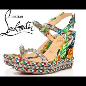 CL Pyraclou 110 Crepe Satin Flouri Size 41